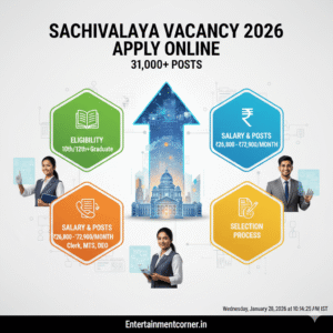 Sachivalaya Vacancy 2026 Apply Online 31000 Posts Salary and Selection Process Guide