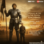 Ser Duncan the Tall Peter Claffey and Egg Dexter Sol Ansell in A Knight of the Seven Kingdoms HBO series 2026 official poster.