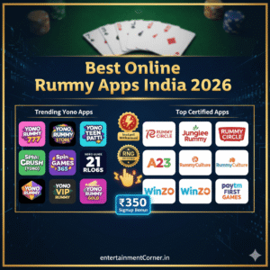 Best Online Rummy Apps India 2026 Yono Rummy ₹51 ₹75 Bonus Secure Gameplay