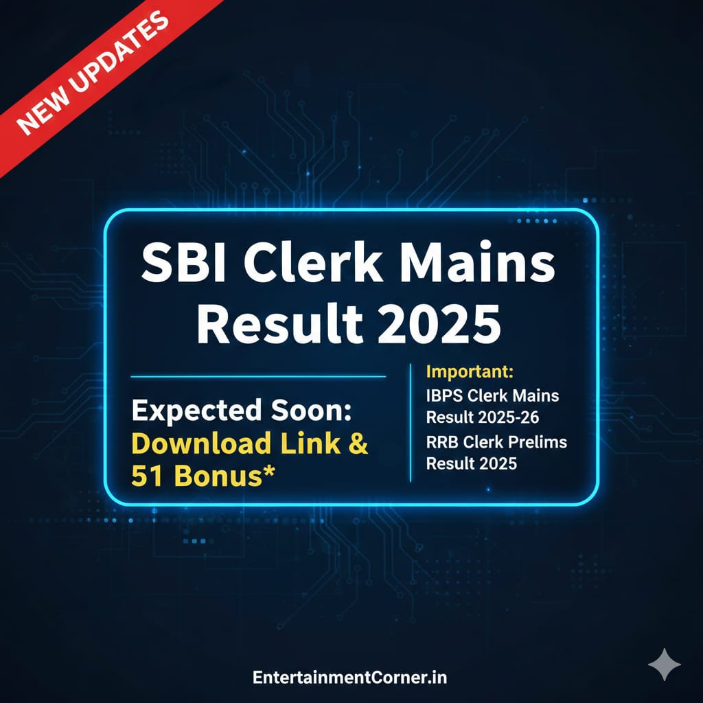 SBI Clerk Mains Result 2025 & 26 Check Date, Download Link, Merit List