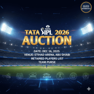 TATA IPL 2026 Auction Date and Venue Abu Dhabi